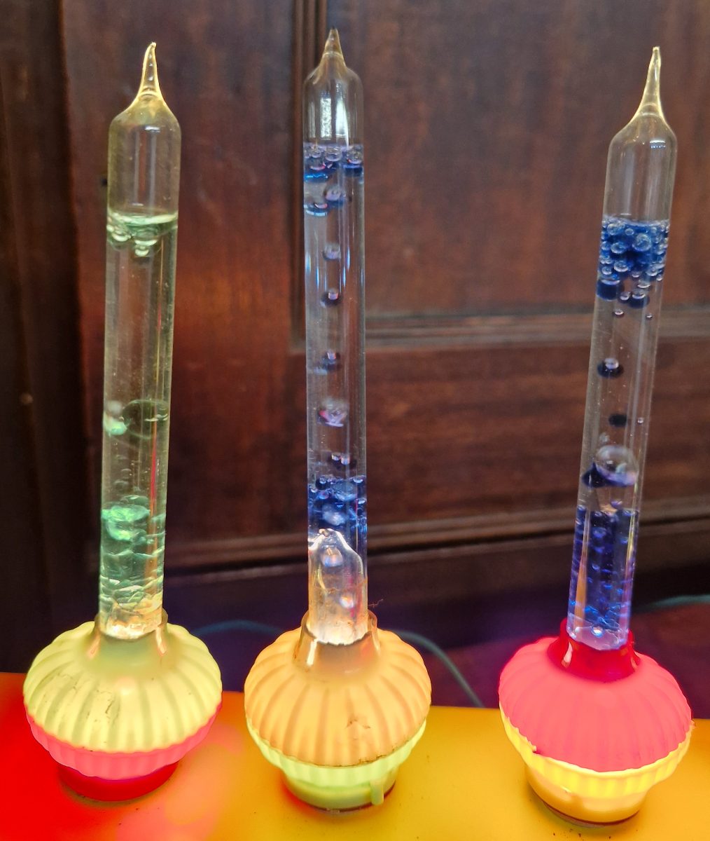 Vintage Bubble Lights Candelabra Bright Glass Plug Pumice Original 40-50's - Image 13