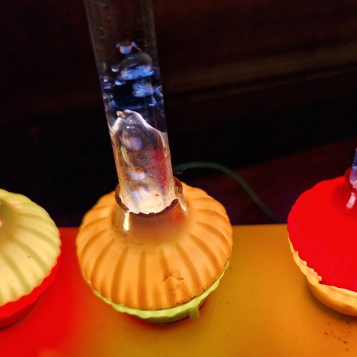 Vintage Bubble Lights Candelabra Bright Glass Plug Pumice Original 40-50's - Image 12