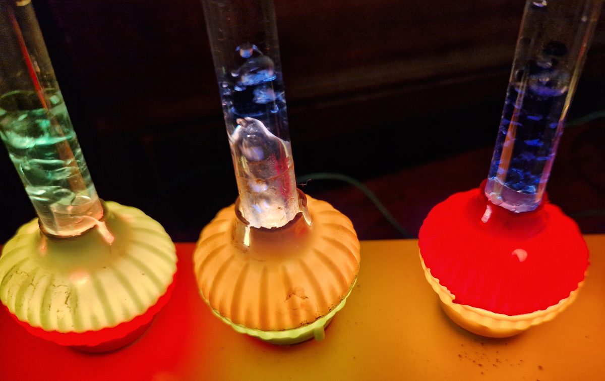 Vintage Bubble Lights Candelabra Bright Glass Plug Pumice Original 40-50's - Image 12