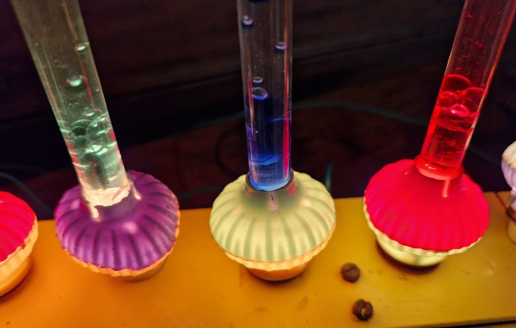 Vintage Bubble Lights Candelabra Bright Glass Plug Pumice Original 40-50's