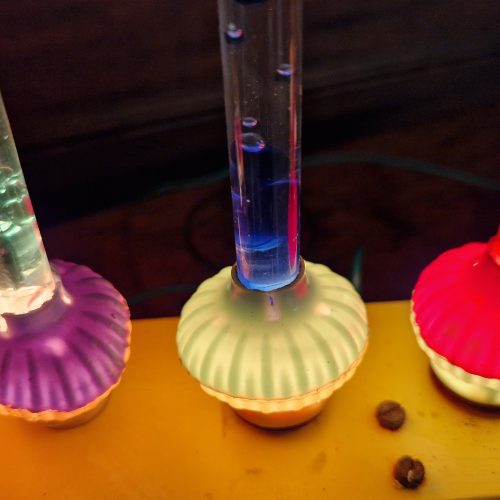 Vintage Bubble Lights Candelabra Bright Glass Plug Pumice Original 40-50's - Image 11