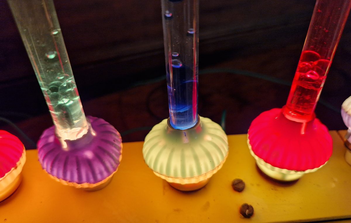 Vintage Bubble Lights Candelabra Bright Glass Plug Pumice Original 40-50's - Image 11