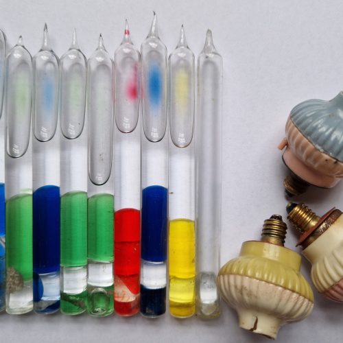 Vintage Bubble Lights Candelabra Bright Glass Plug Pumice Original 40-50's - Image 10
