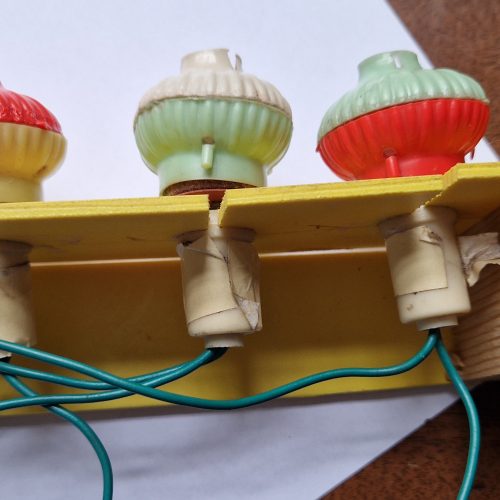 Vintage Bubble Lights Candelabra Bright Glass Plug Pumice Original 40-50's - Image 6