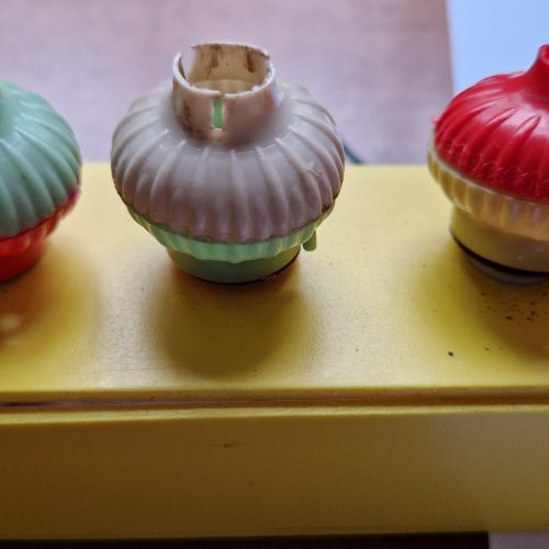Vintage Bubble Lights Candelabra Bright Glass Plug Pumice Original 40-50's - Image 4