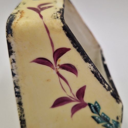 Bird Seed Feeder Hand Painted Hard Paste Porcelain Antique - Image 8