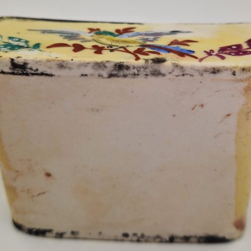 Bird Seed Feeder Hand Painted Hard Paste Porcelain Antique - Image 4