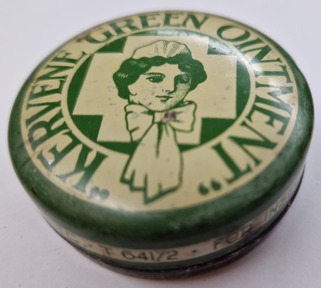 KERVENE Green Ointment Original Rare Advertising Tin T 641/2 Antique