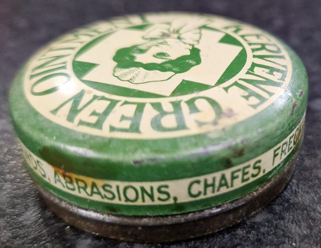 KERVENE Green Ointment Original Rare Advertising Tin T 641/2 Antique