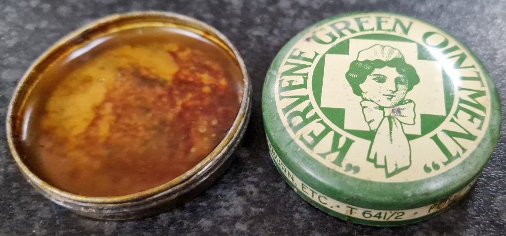 KERVENE Green Ointment Original Rare Advertising Tin T 641/2 Antique