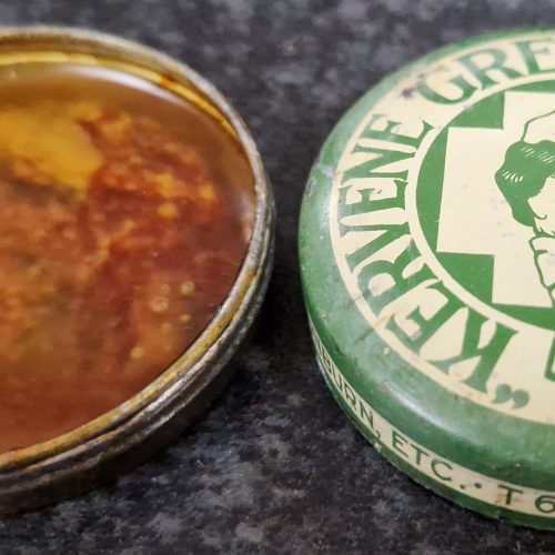KERVENE Green Ointment Original Rare Advertising Tin T 641/2 Antique - Image 7
