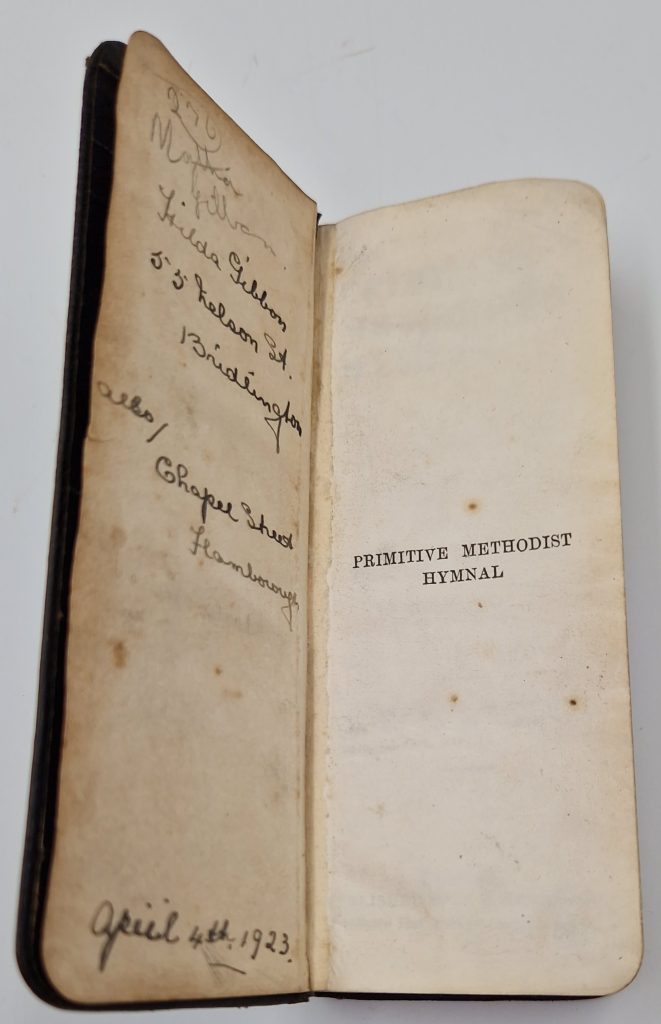 Pocket Finger Hymn Book Primitive Methodist Hymnal with Supplements Antique