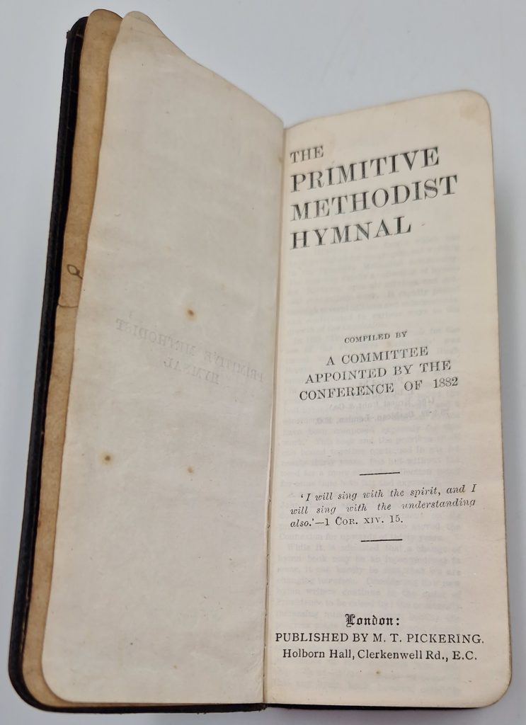 Pocket Finger Hymn Book Primitive Methodist Hymnal with Supplements Antique