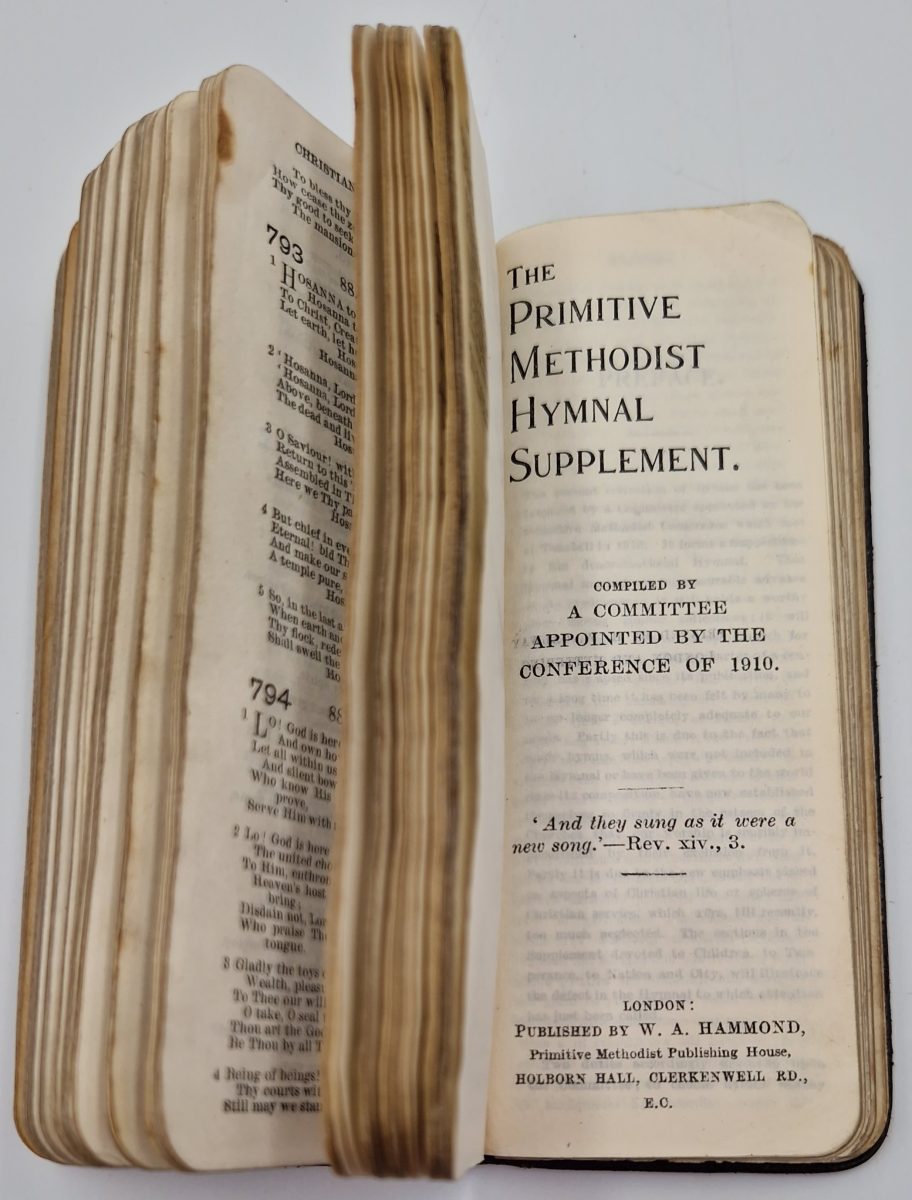 Pocket Finger Hymn Book Primitive Methodist Hymnal with Supplements Antique - Image 5