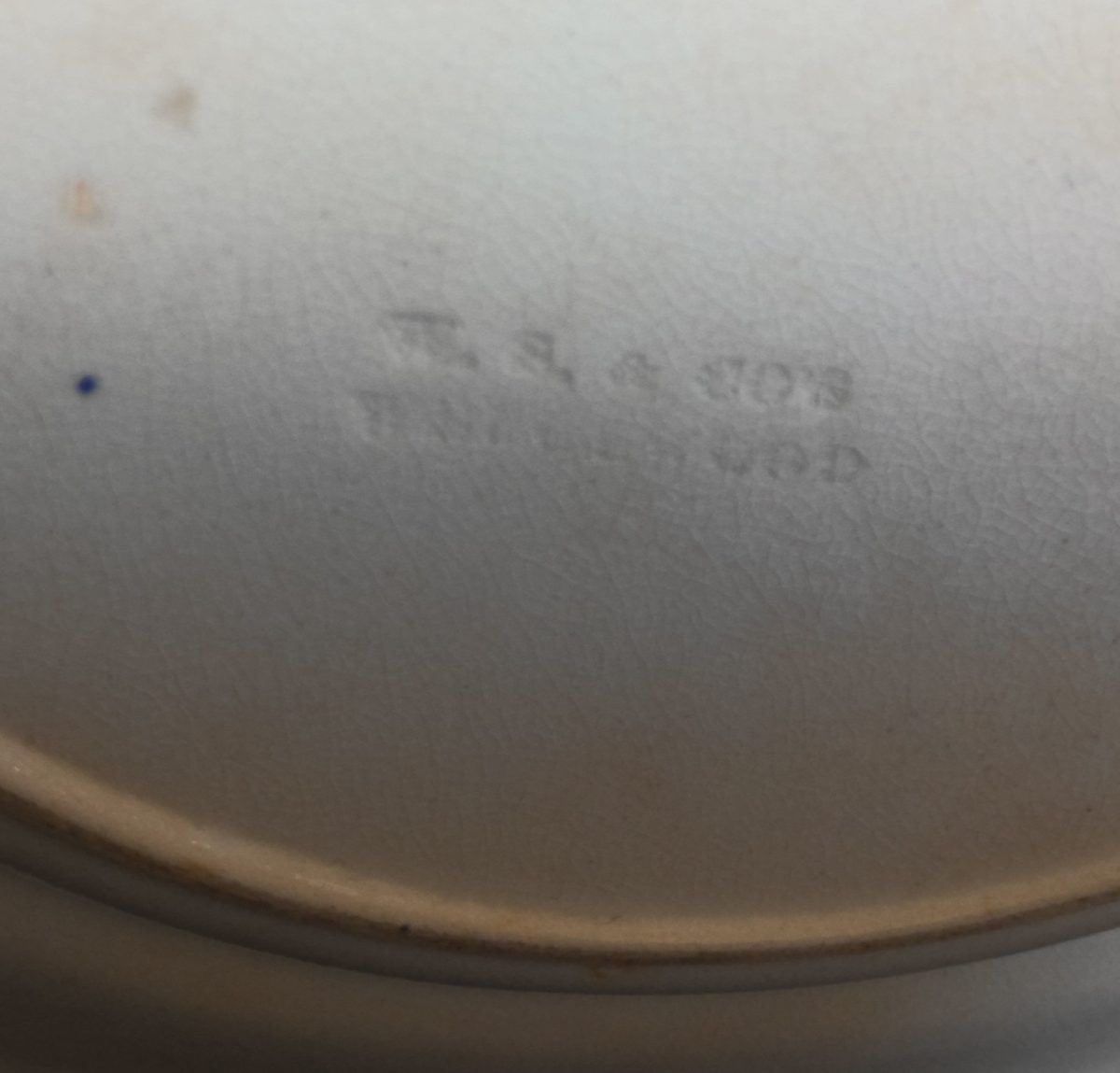 Nursery Plate Wedgwood Pottery German Text Fruchtschnittern Antique - Image 3