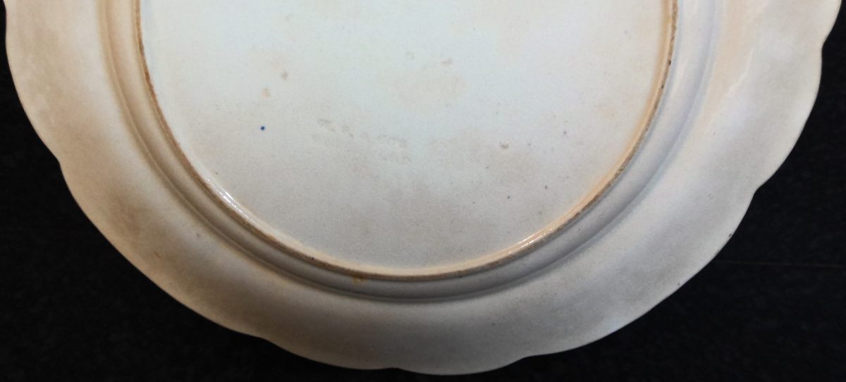 Nursery Plate Wedgwood Pottery German Text Fruchtschnittern Antique - Image 6