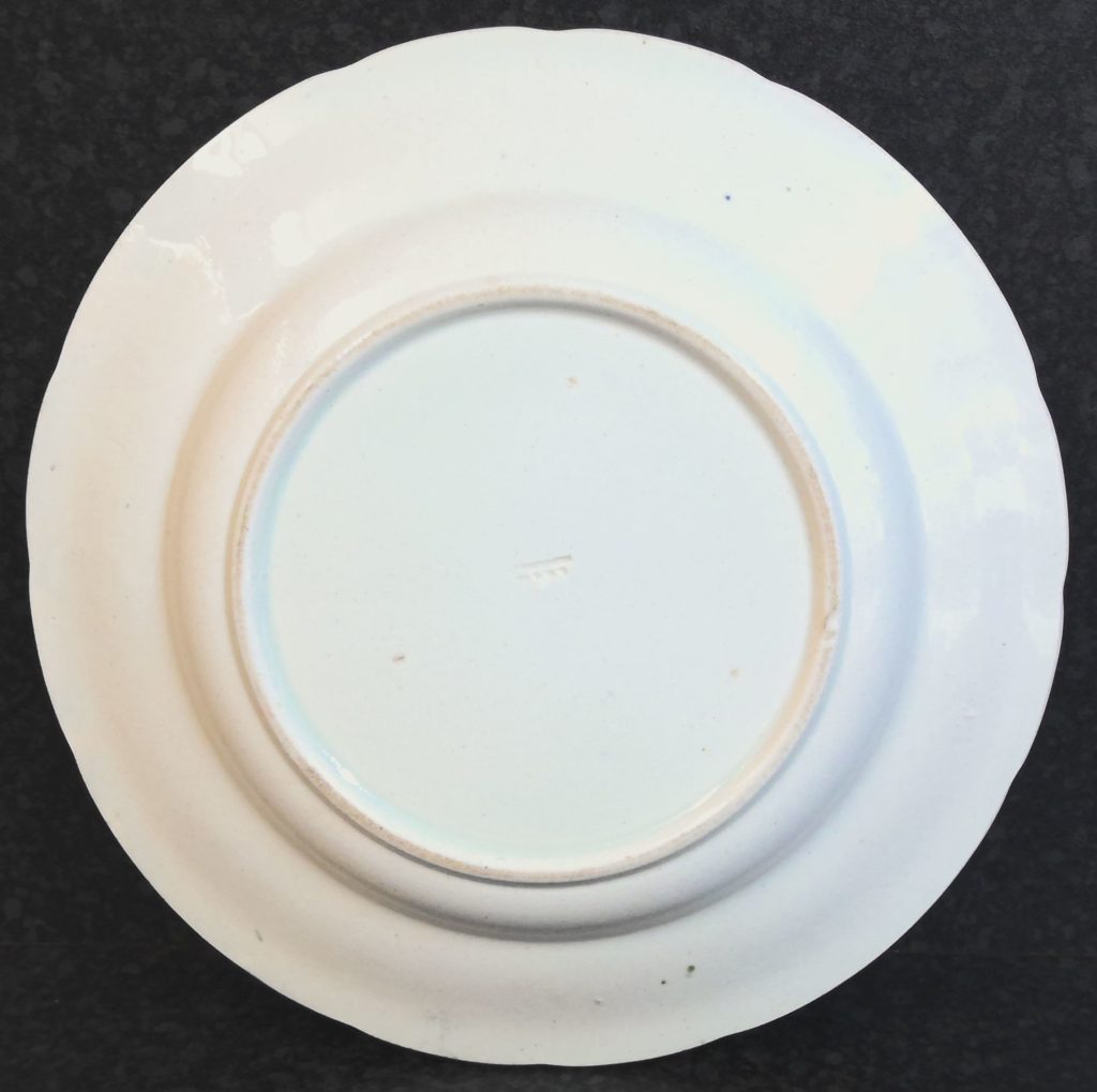 Nursery Plate Middlesbrough Pottery Moulded Rose Boarder Antique