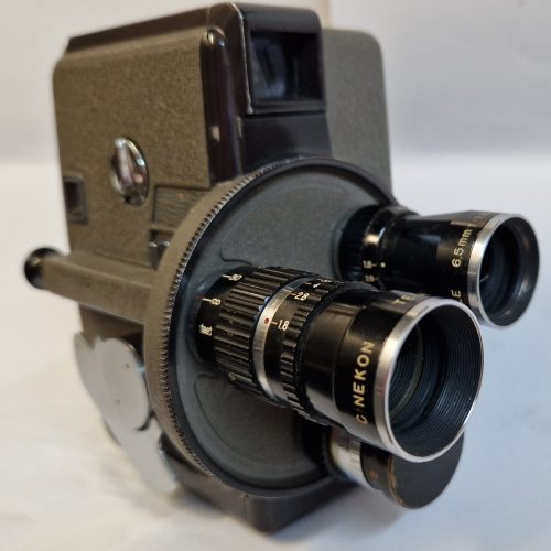 Cinekon 8 Movie Camera Three Lens Turret Set No.21654 Ogino Japan Vintage - Image 2