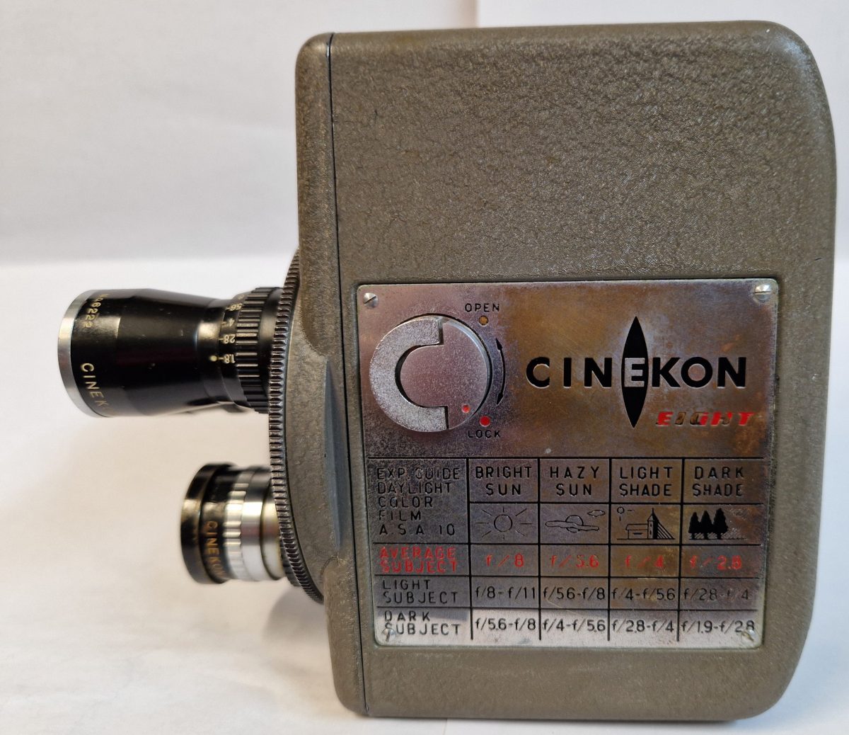 Cinekon 8 Movie Camera Three Lens Turret Set No.21654 Ogino Japan Vintage - Image 4
