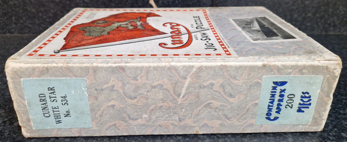 Jigsaw Puzzle Chad Valley Cunard White Star No. 534 Queen Mary 1930's Vintage - Image 7