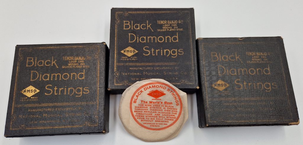 Banjo Black Diamond Strings Tenor 3rd = 9 Tenor 4th = 21 Old New Stock