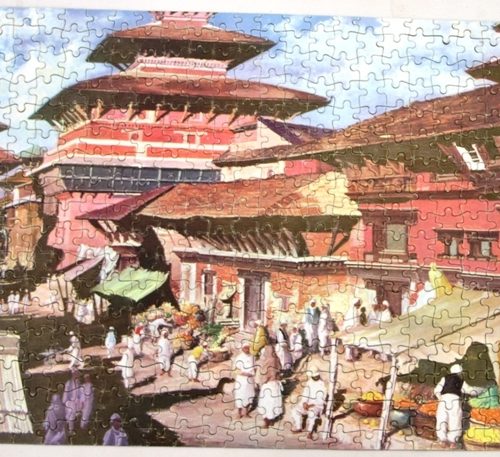 Jigsaw Puzzle Picture No.70 MARKET in NEPAL Good Companion Tower Press Vintage - Image 2