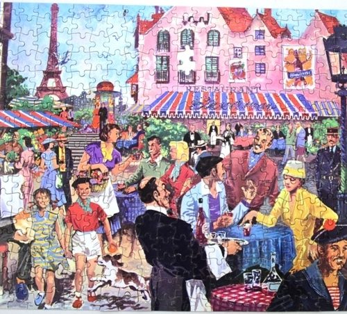 Jigsaw Puzzle No.72 PARISIAN CAFE Picture Good Companion Tower Press Vintage - Image 2