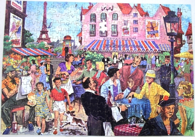 Jigsaw Puzzle No.72 PARISIAN CAFE Picture Good Companion Tower Press Vintage