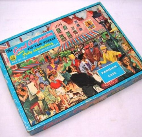 Jigsaw Puzzle No.72 PARISIAN CAFE Picture Good Companion Tower Press Vintage - Image 1