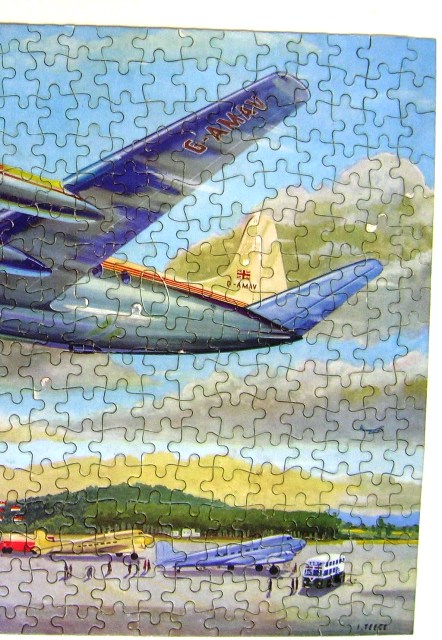 Jigsaw Puzzle Picture No.34 Vickers Viscount Good Companion Tower Press Vintage