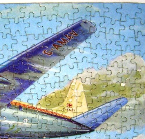 Jigsaw Puzzle Picture No.34 Vickers Viscount Good Companion Tower Press Vintage - Image 3