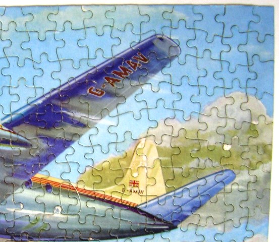 Jigsaw Puzzle Picture No.34 Vickers Viscount Good Companion Tower Press Vintage