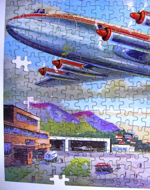 Jigsaw Puzzle Picture No.34 Vickers Viscount Good Companion Tower Press Vintage