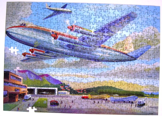 Jigsaw Puzzle Picture No.34 Vickers Viscount Good Companion Tower Press Vintage